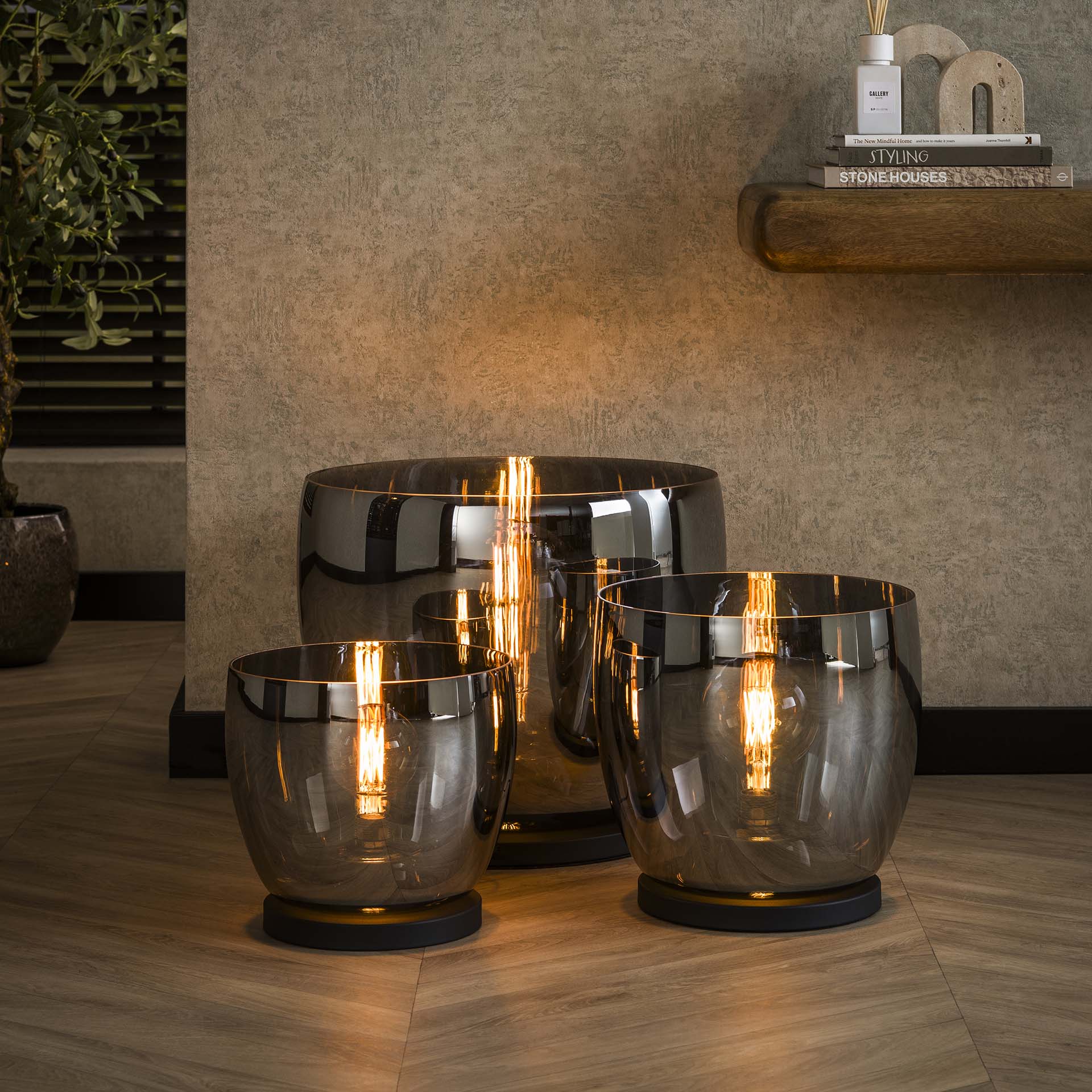 Vloerlamp UP XL Smoke Grey