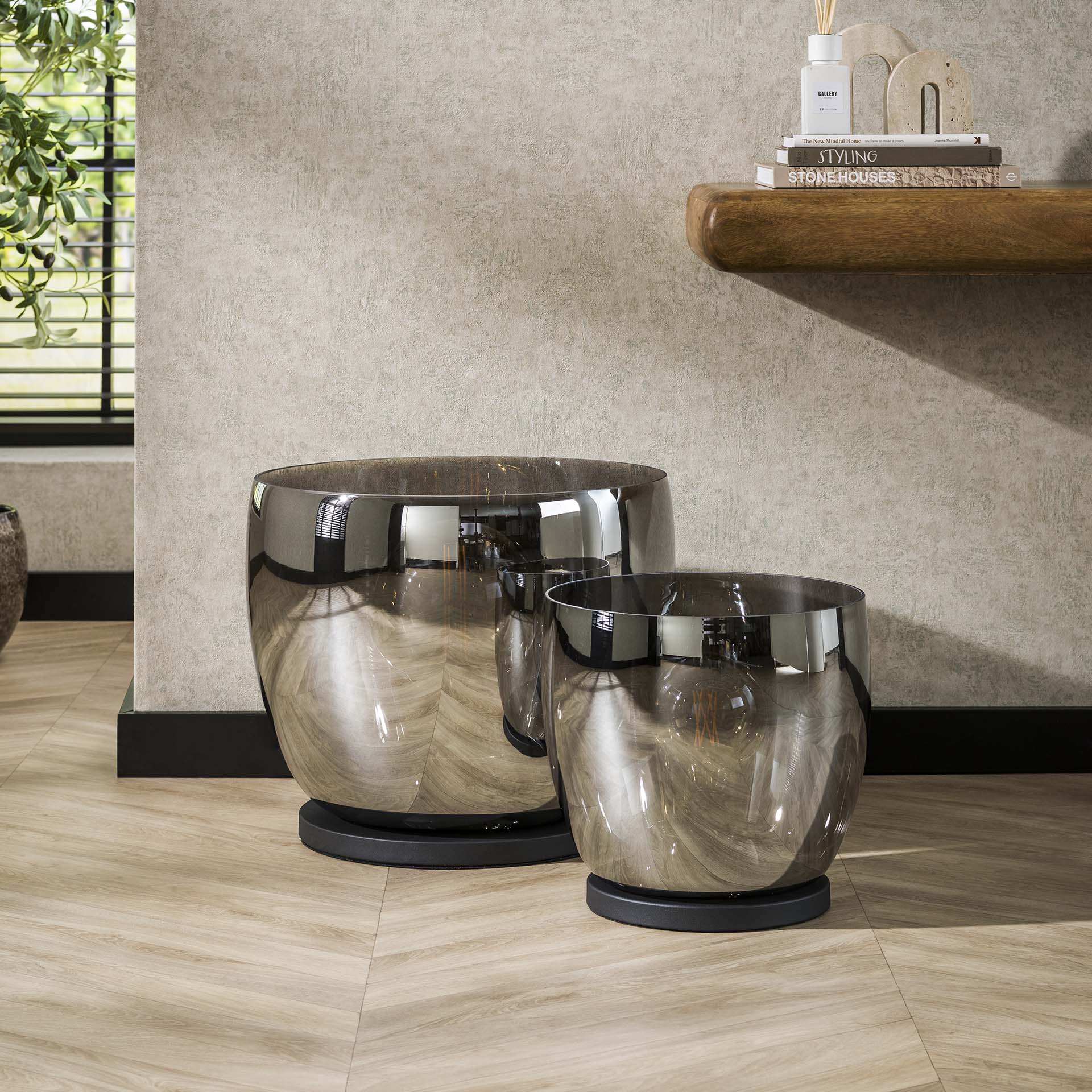 Vloerlamp UP XL Smoke Grey