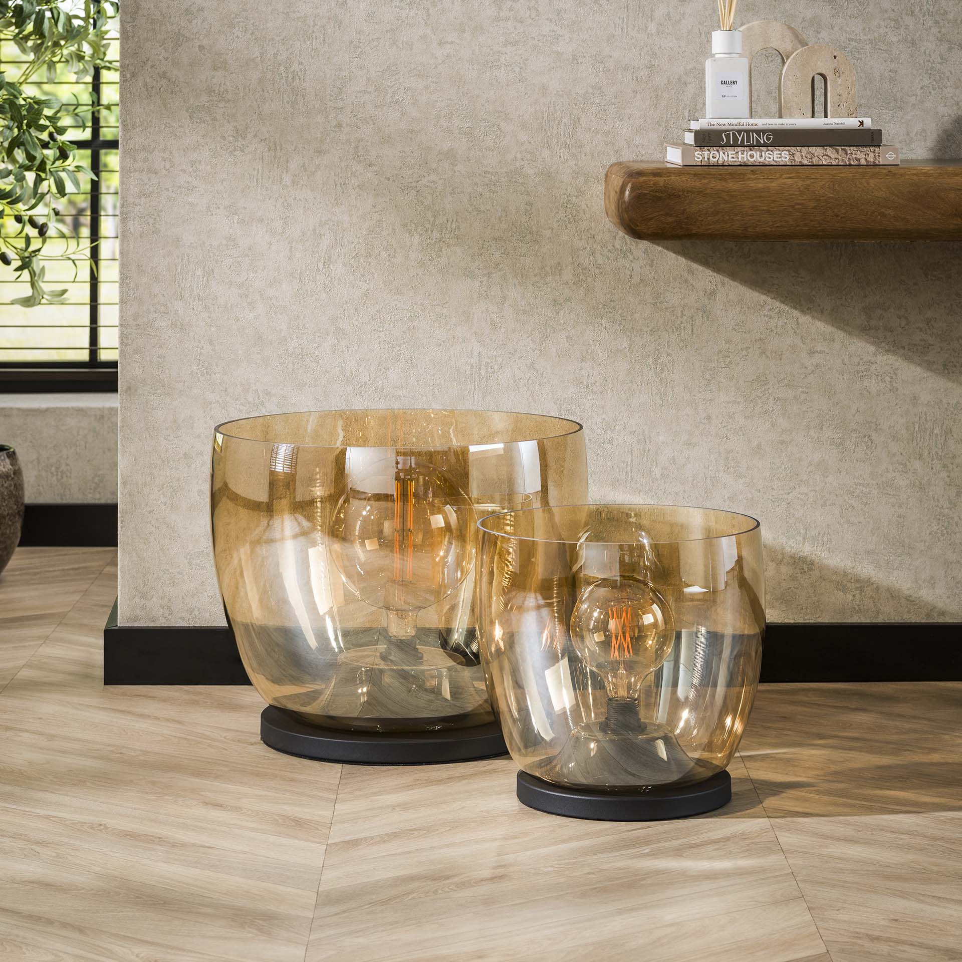 Vloerlamp Amber - Set van 3