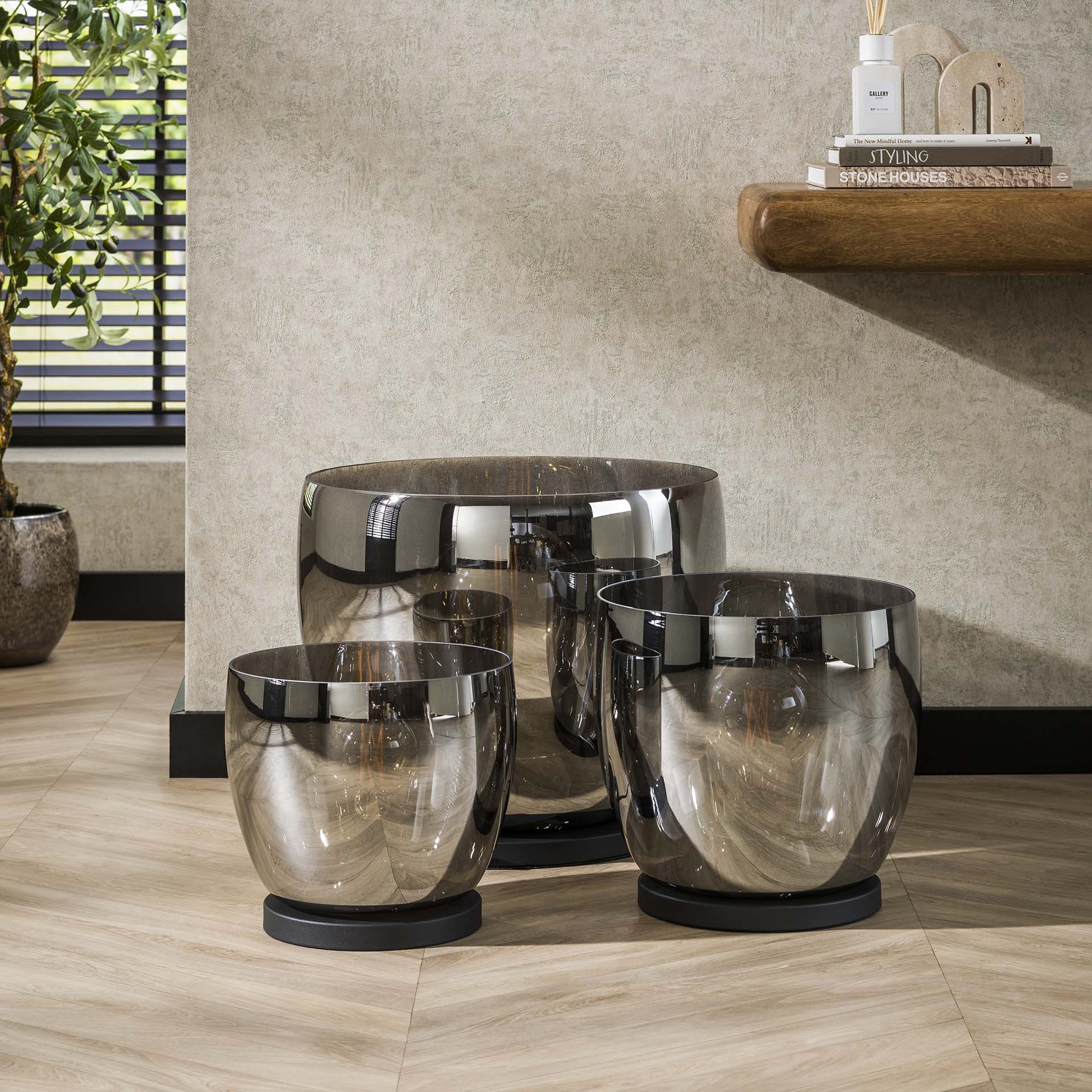 Vloerlamp UP XXL Smoke Grey