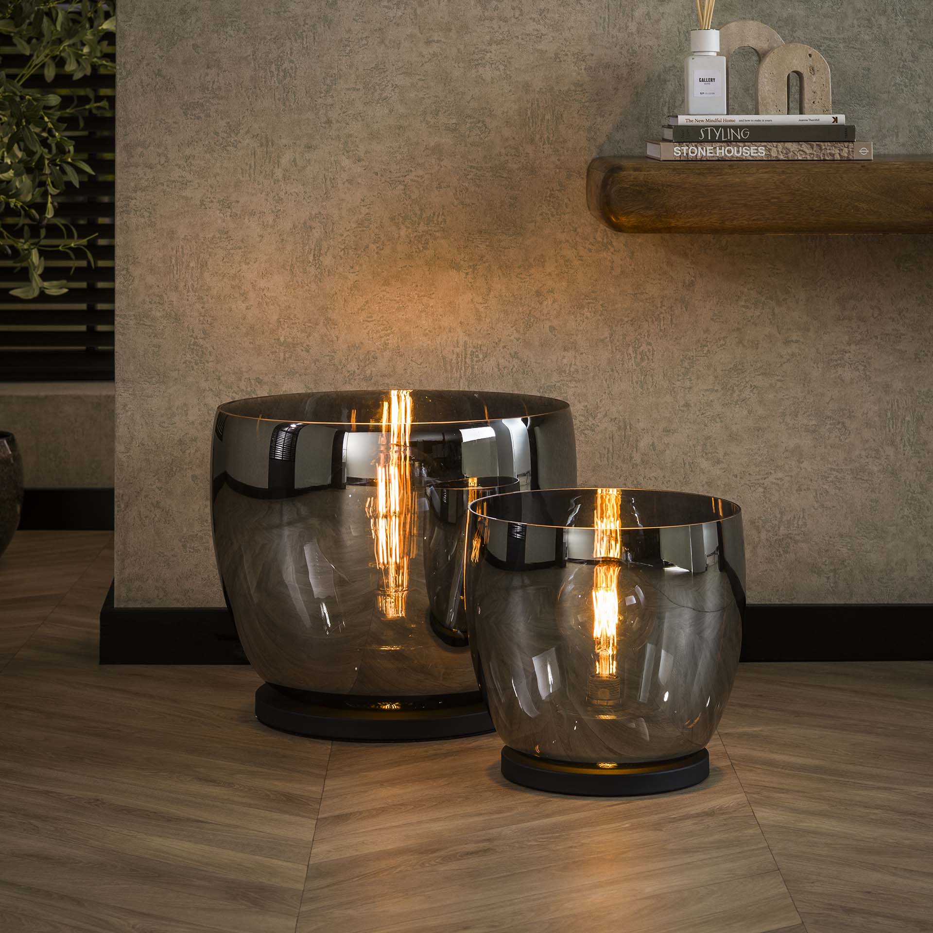 Vloerlamp UP XXL Smoke Grey