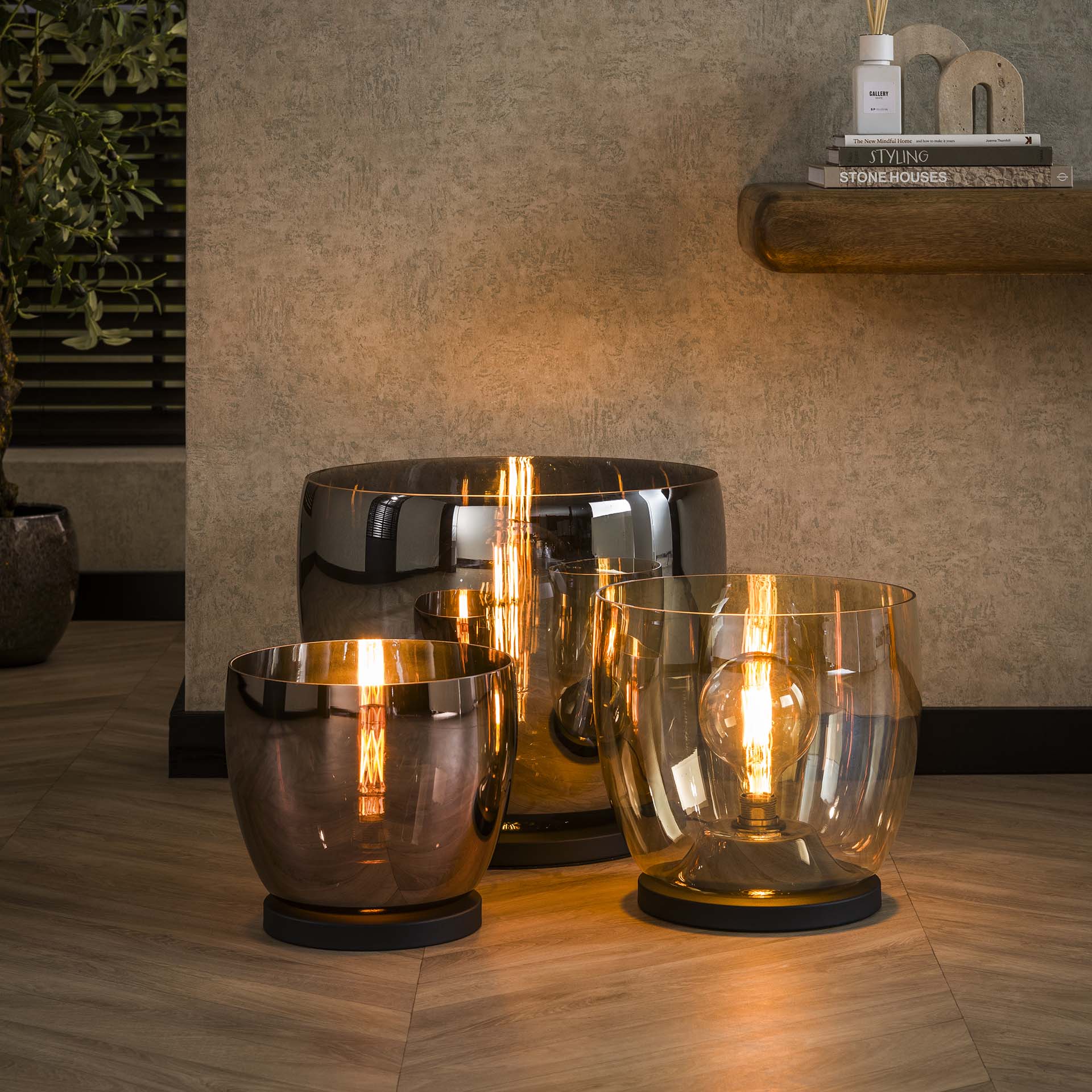 Vloerlamp UP XXL Smoke Grey