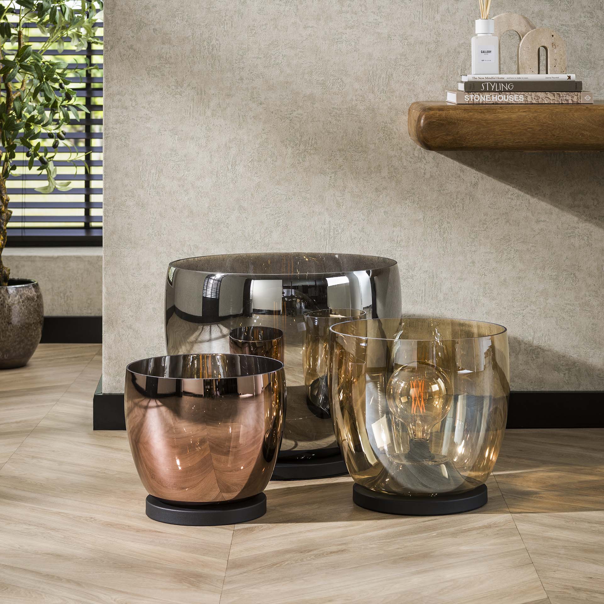 Vloerlamp UP XXL Smoke Grey