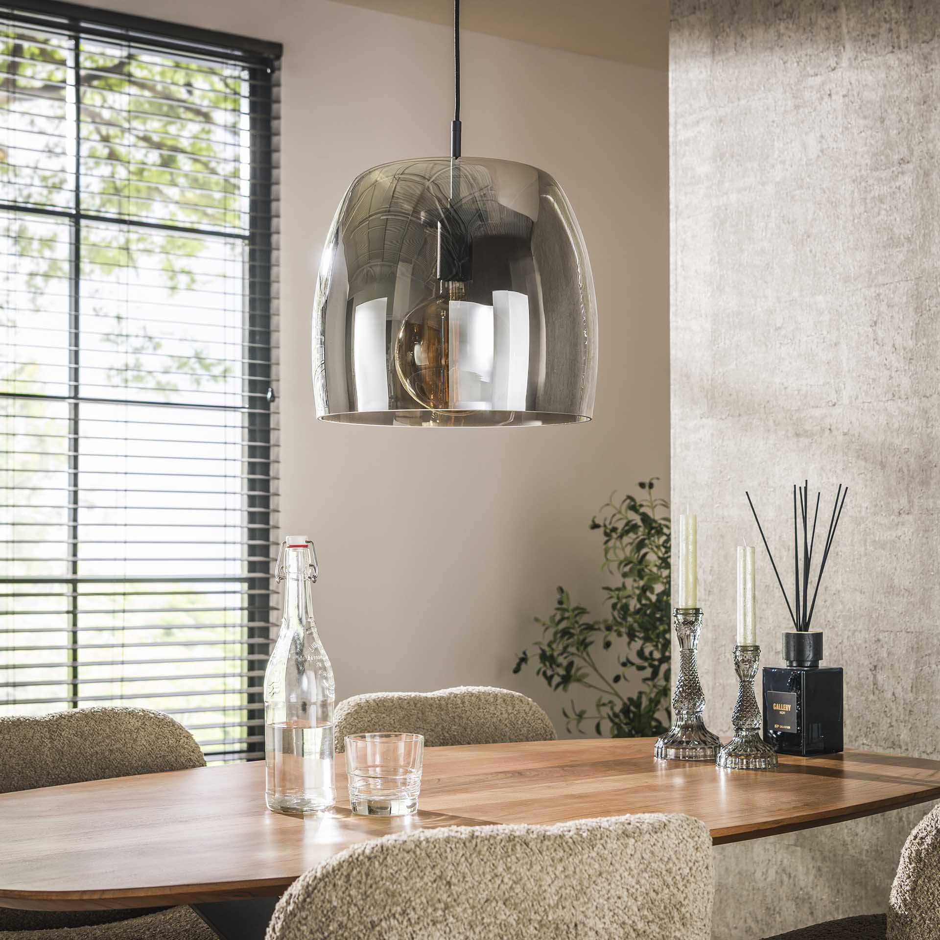 Hanglamp Driftglas Smoke Grey