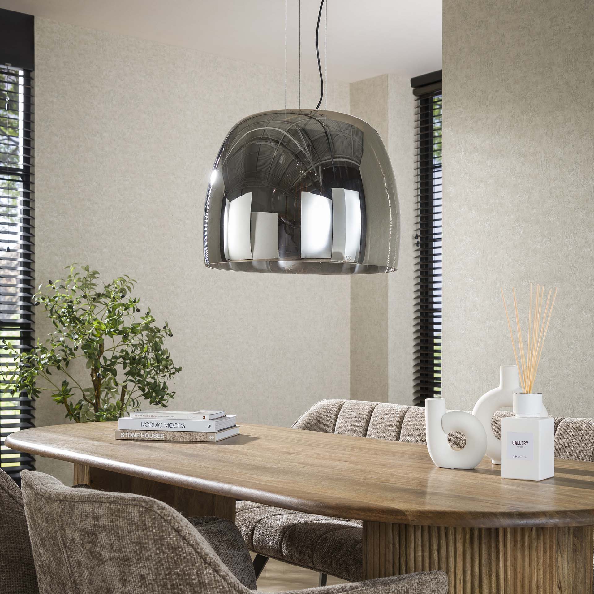Hanglamp Smoke Grey - 48 cm diameter