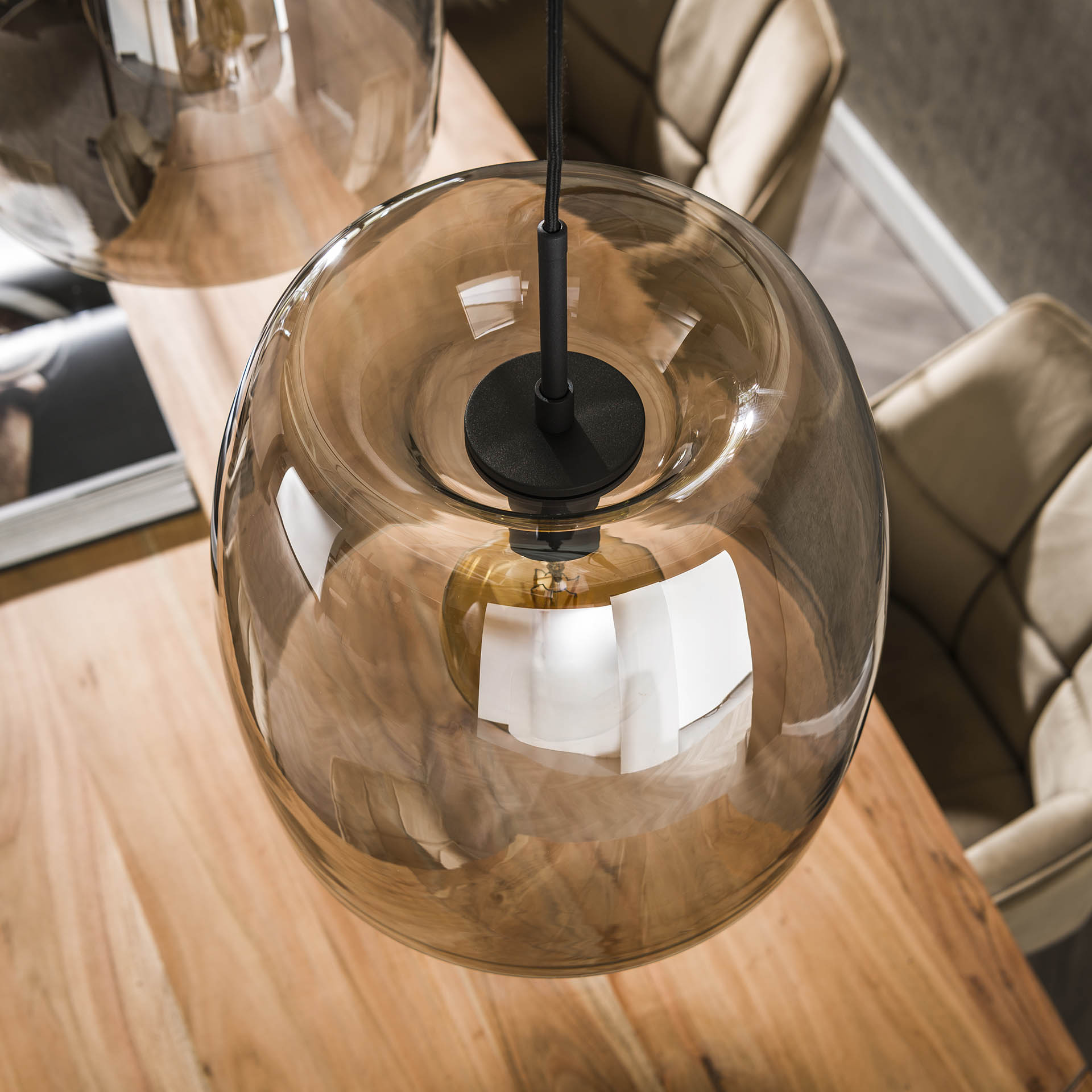 Hanglamp Drift Glass - 3 luces