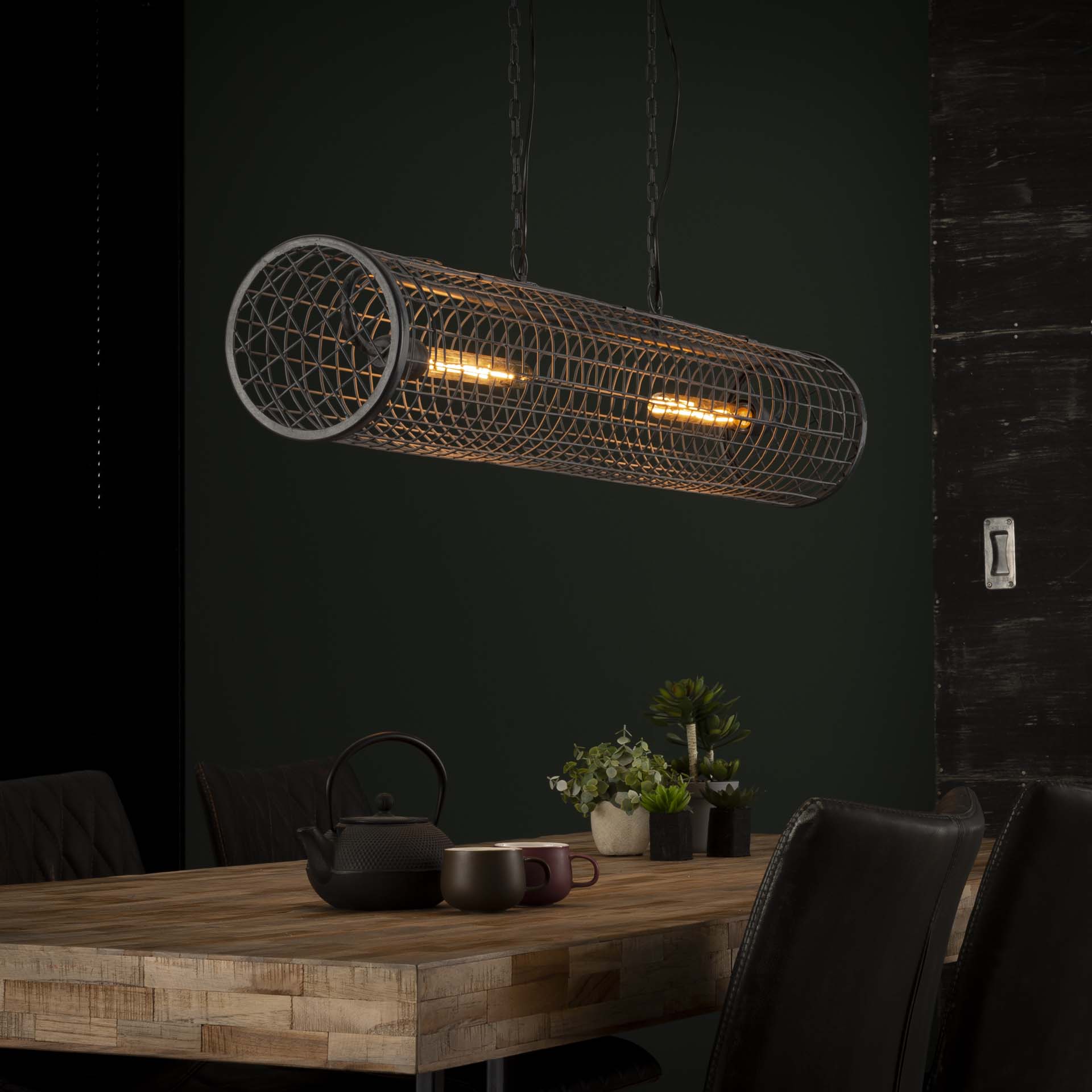 Hanglamp Cilinder Slate Grey
