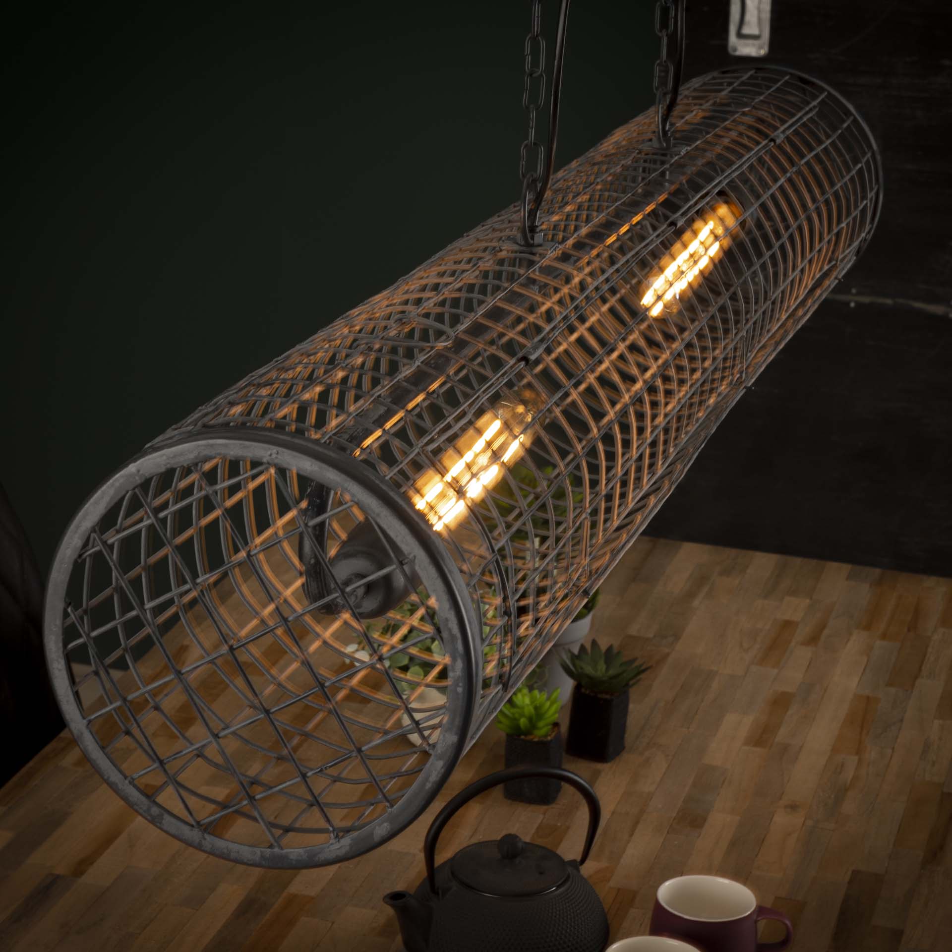 Hanglamp Cilinder Slate Grey