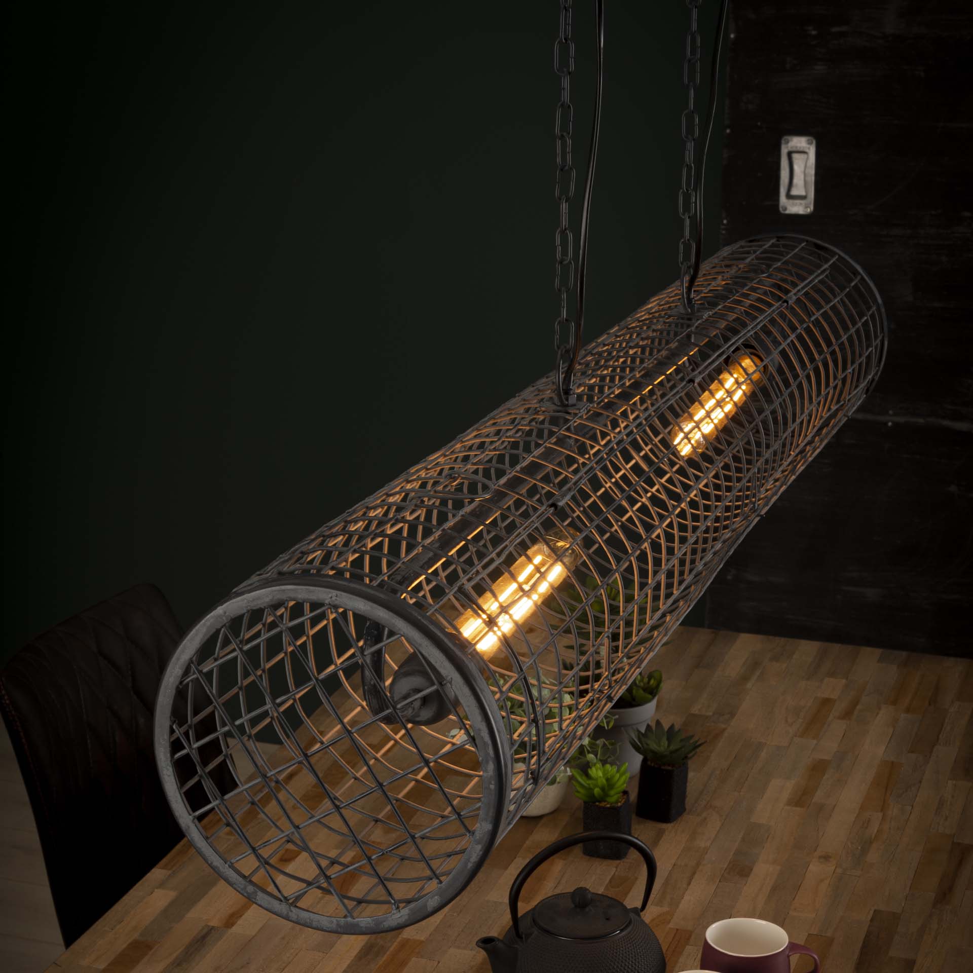 Hanglamp Cilinder Slate Grey