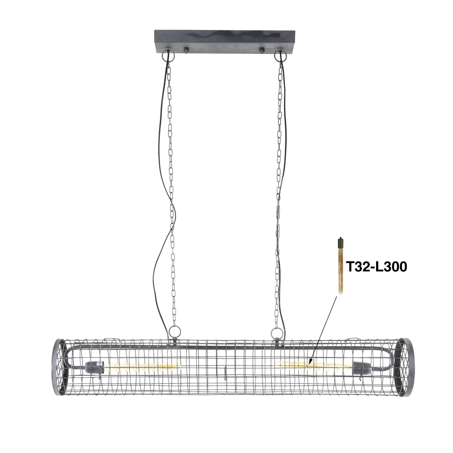 Hanglamp Cilinder Slate Grey