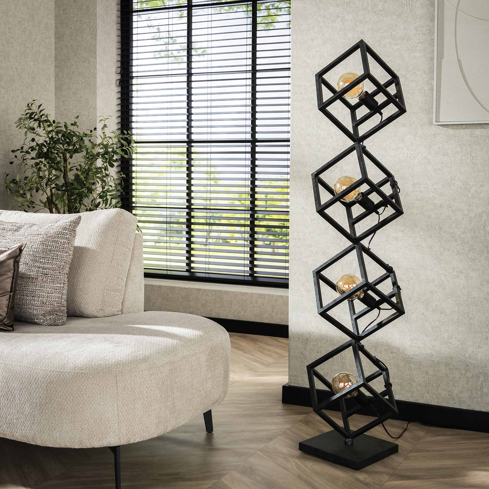 Vloerlamp Kubus Charcoal