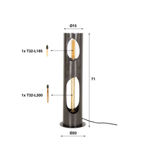 Vloerlamp Organic Cylinder