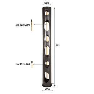 Vloerlamp Cilindervormig XXL