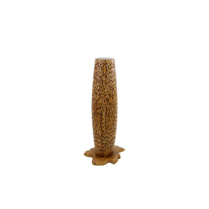 Vloerlamp massief gerecycled teakhout