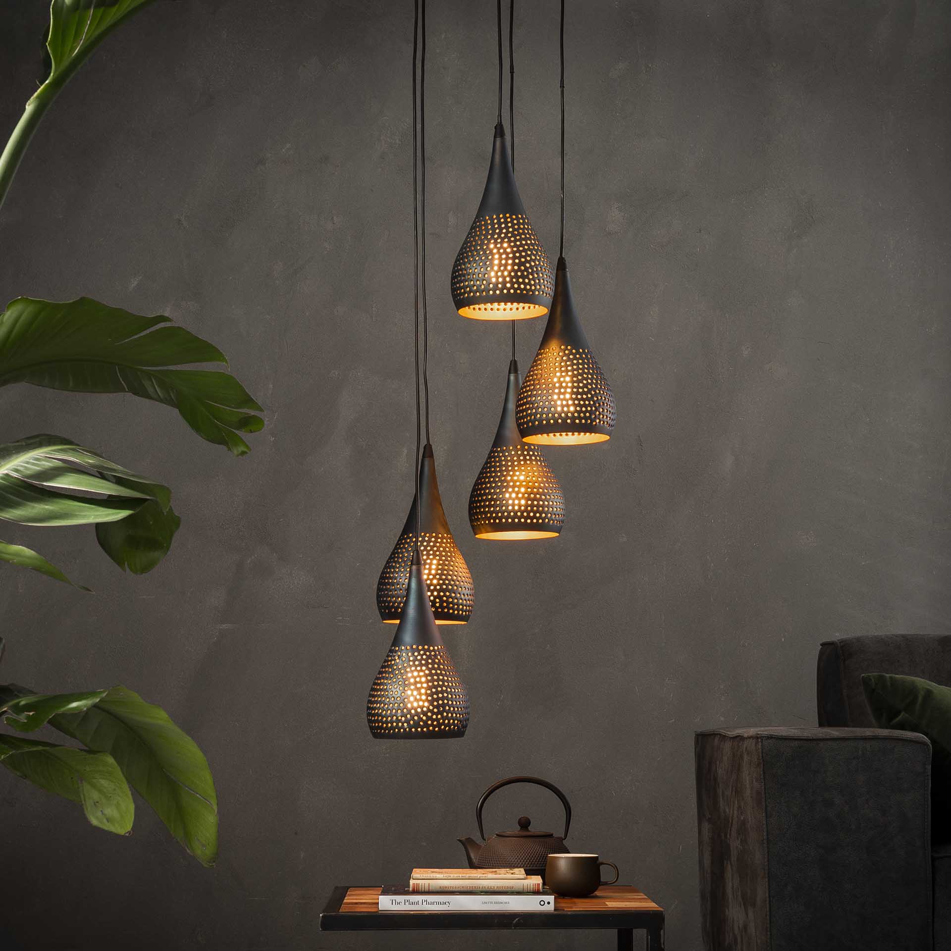 Hanglamp 5L Druppelvorm