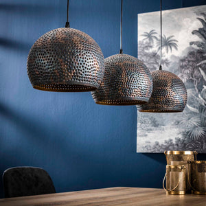 Hanglamp 3L met bolvormige kappen
