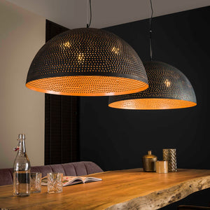 Hanglamp met Perforaties - Zwartbruin