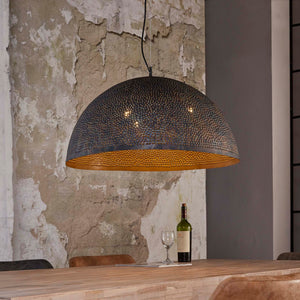 Hanglamp met Perforaties - Zwartbruin