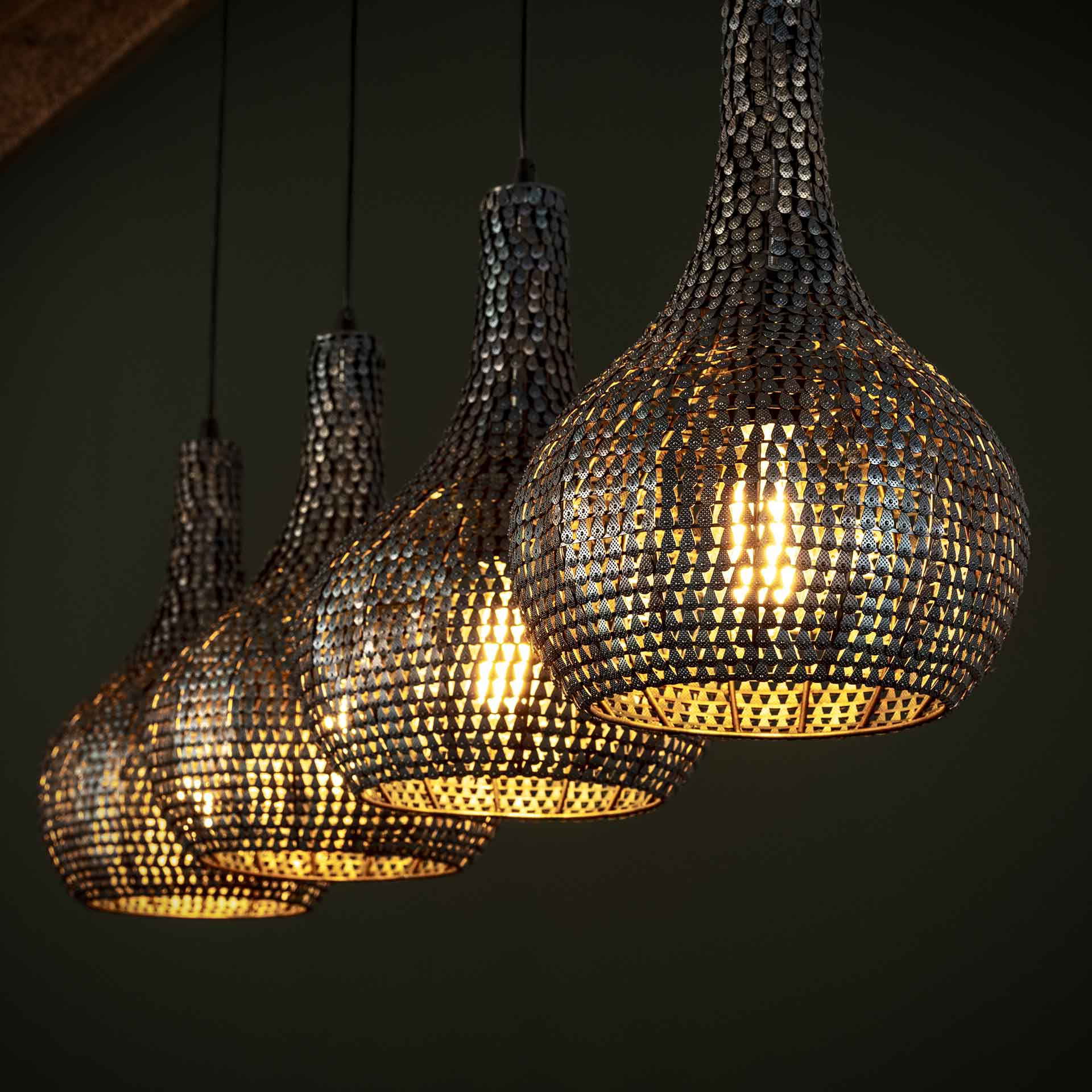Hanglamp 4L kegelvormig