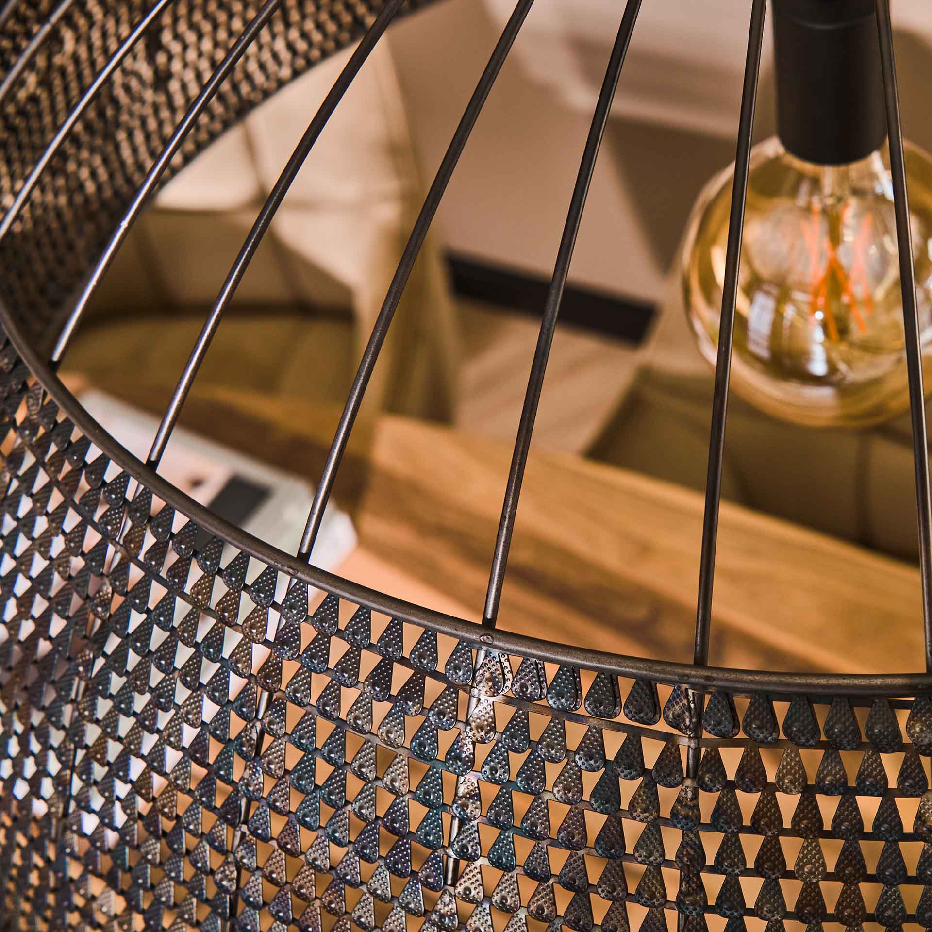 Hanglamp Ø80 cm burned finish