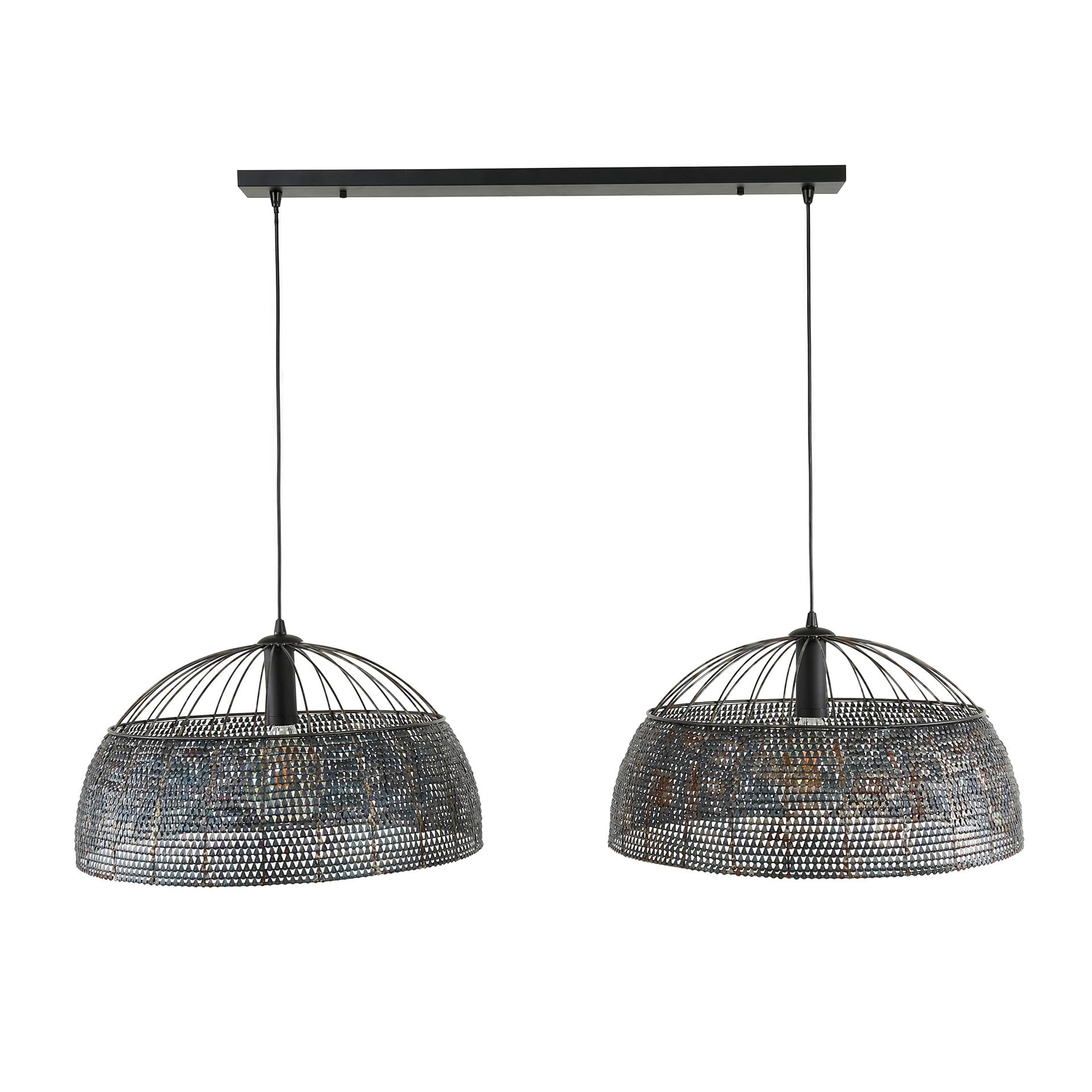 Hanglamp Burned - 2 kappen verstelbaar