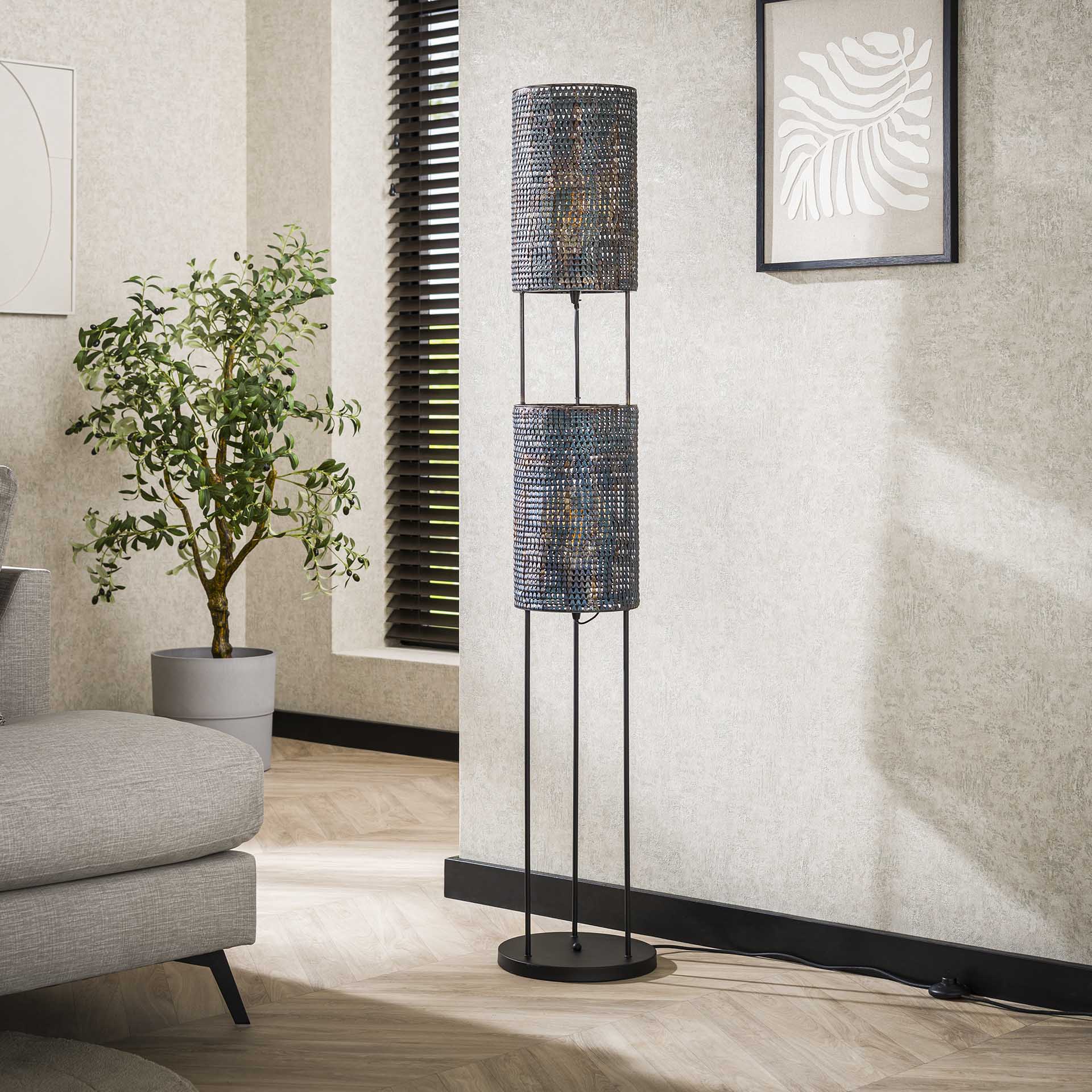 Vloerlamp Burned Finish