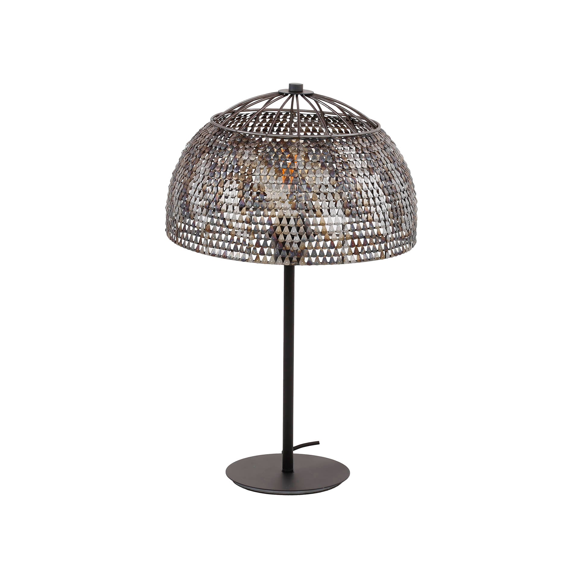 Tafellamp Ø35 zwart/bruin
