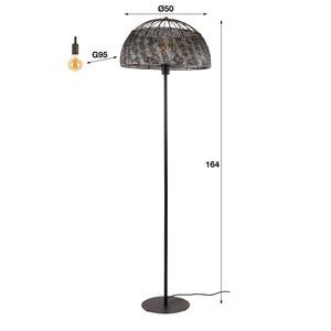 Vloerlamp Metalen Kap