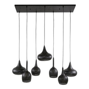 Hanglamp Artic Zwart - 7 Lichtpunten