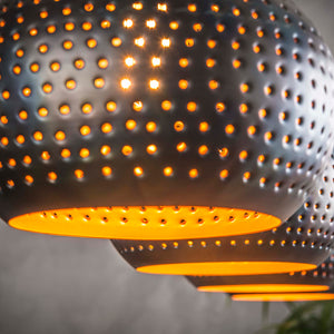 Hanglamp 4L met kegelvormige lampenkappen
