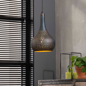 Hanglamp Geperforeerd Zwart Bruin