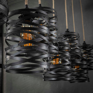 Hanglamp 7L gedraaid - Slate Grey