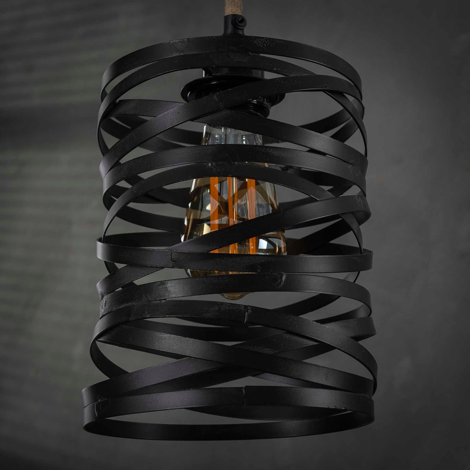 Hanglamp 7L gedraaid - Slate Grey