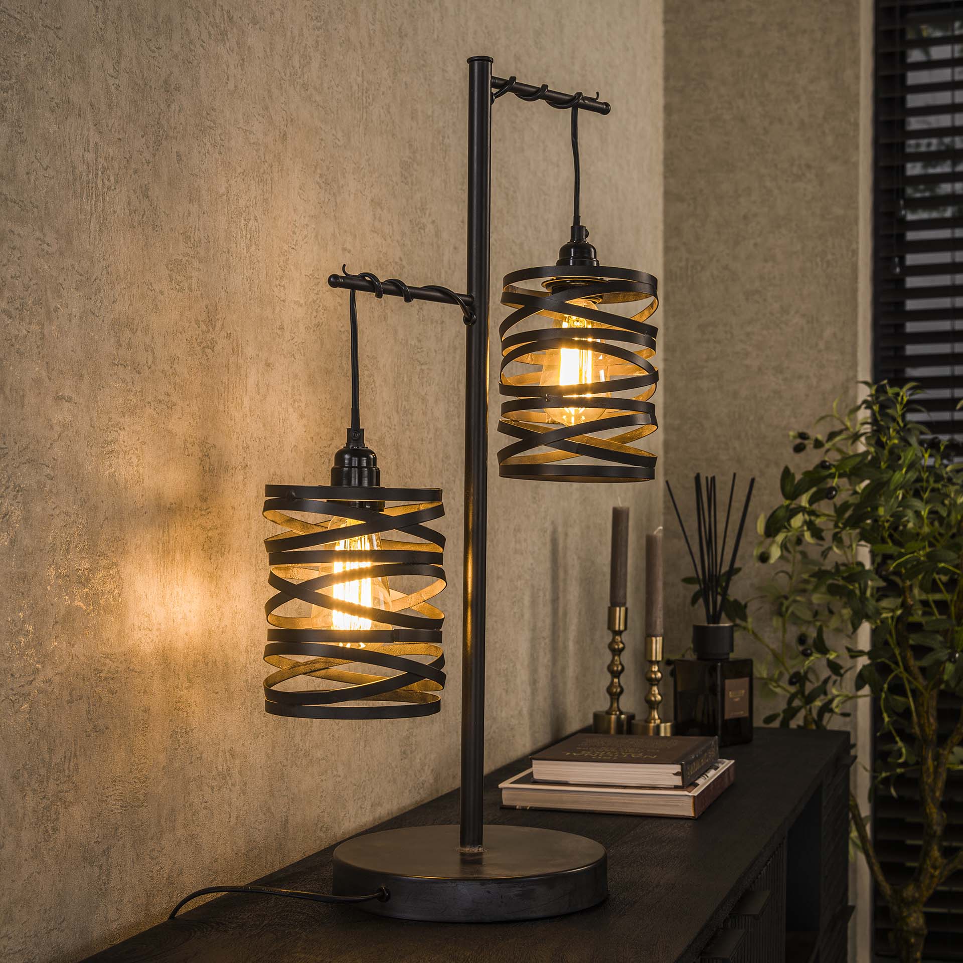 Tafellamp Spindle Slate Grey
