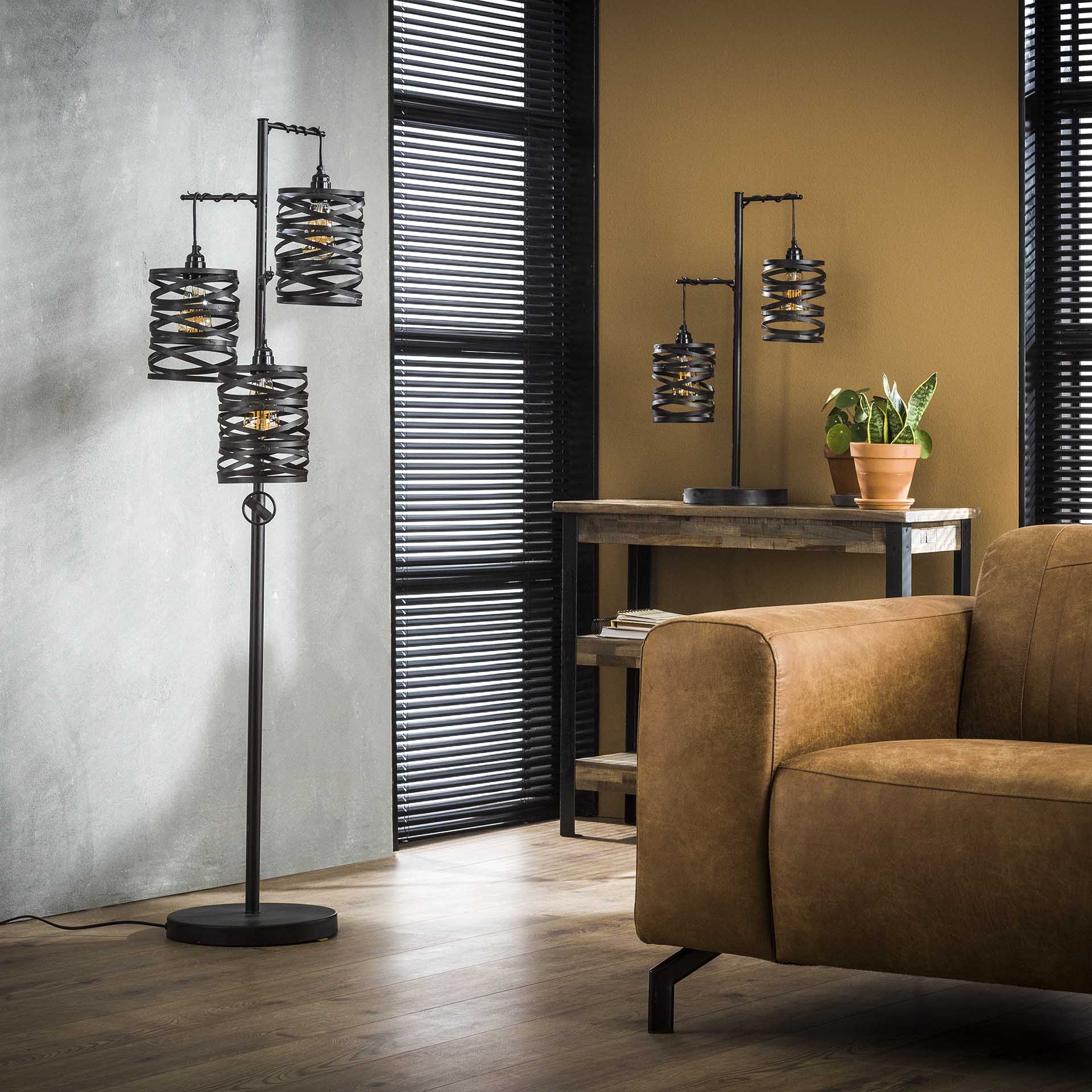 Vloerlamp Spindle - 3 kappen