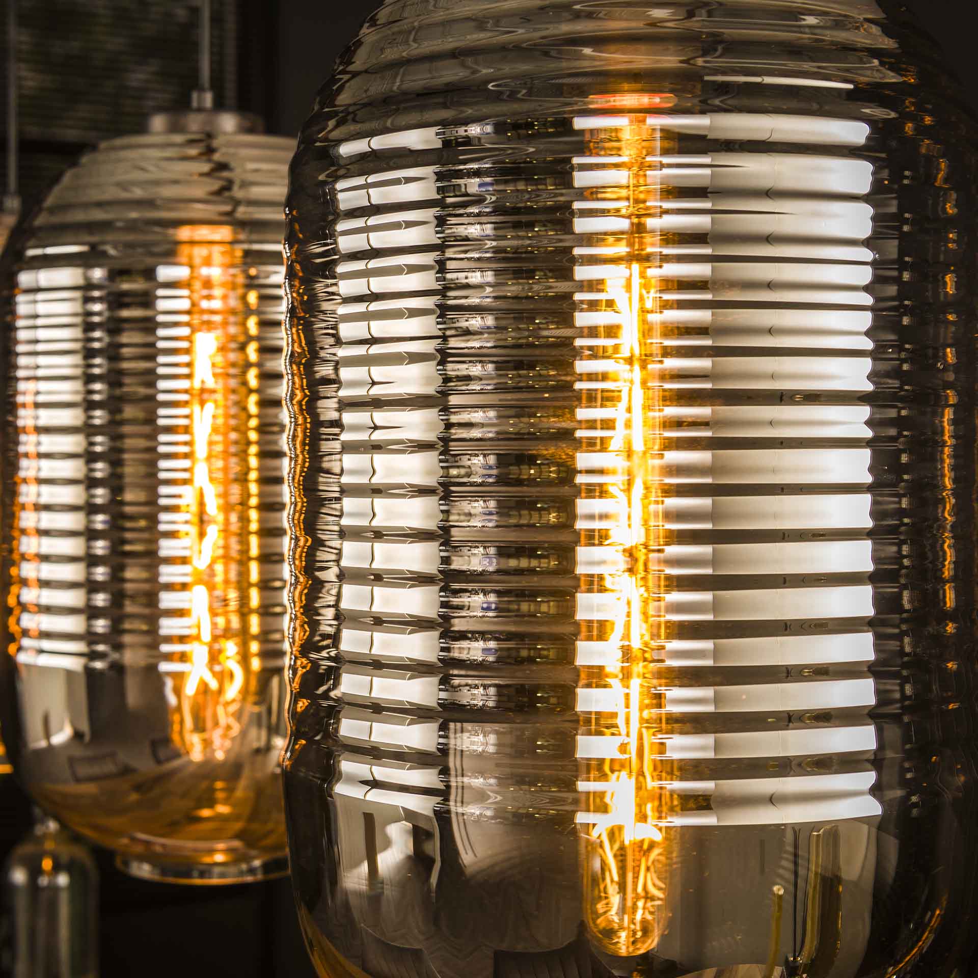 Hanglamp 3L Chroomglas