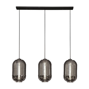 Hanglamp 3L Chroomglas