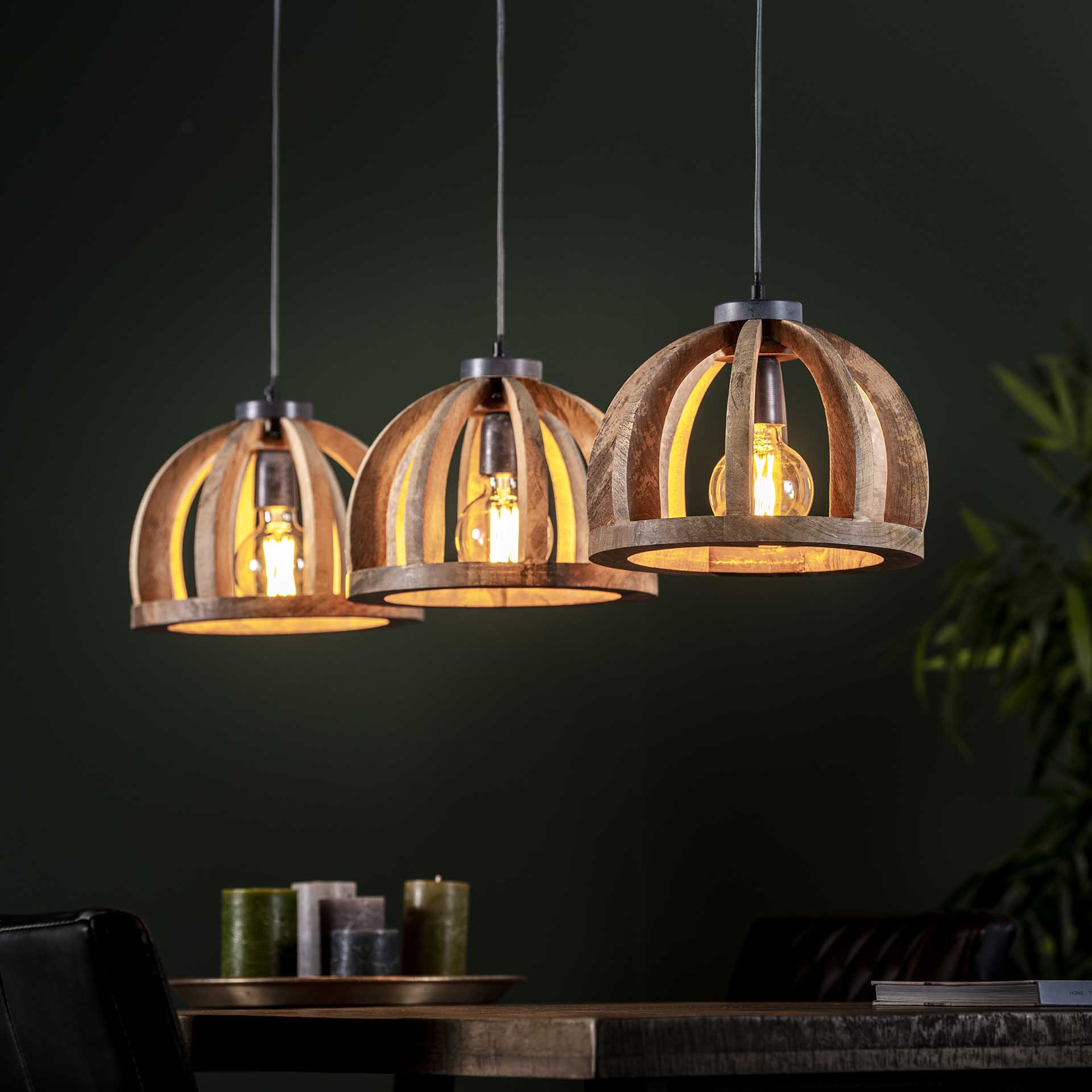 Hanglamp Mangohout 3L