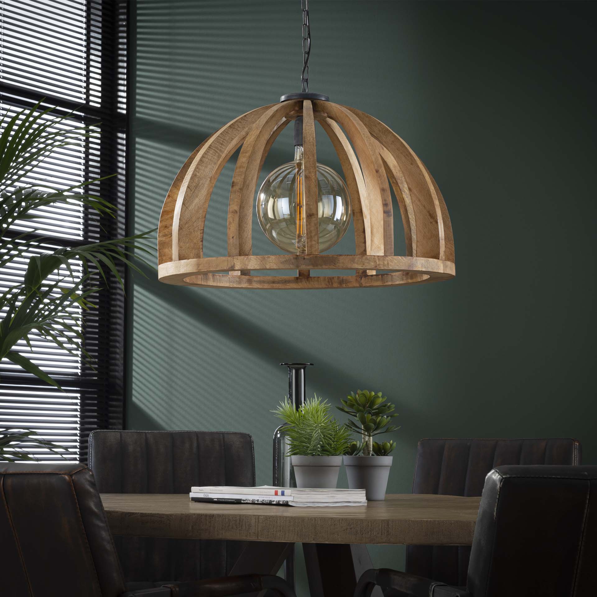 Hanglamp Mangohout - Verstelbaar Tot 150 cm
