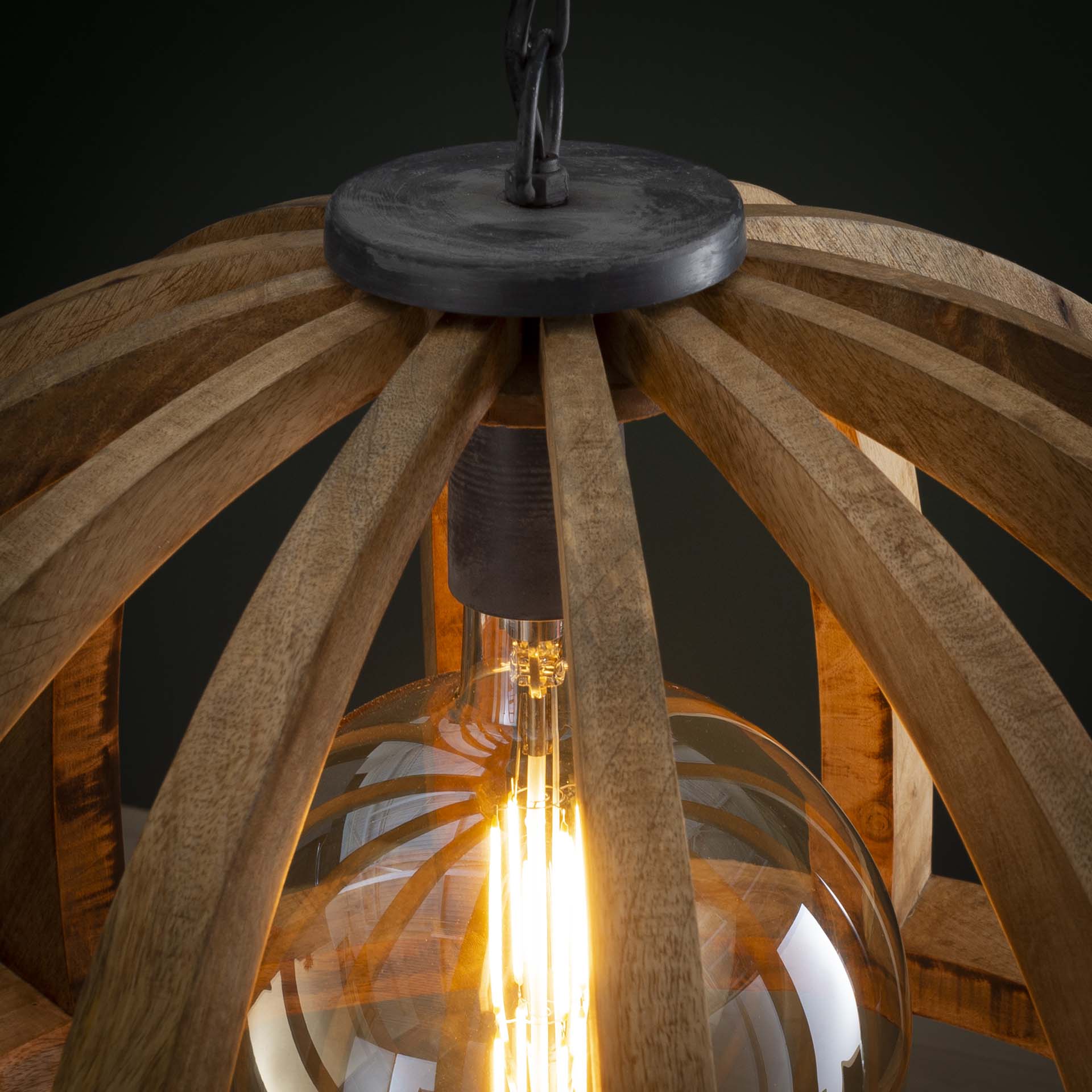 Hanglamp Mangohout - Verstelbaar Tot 150 cm
