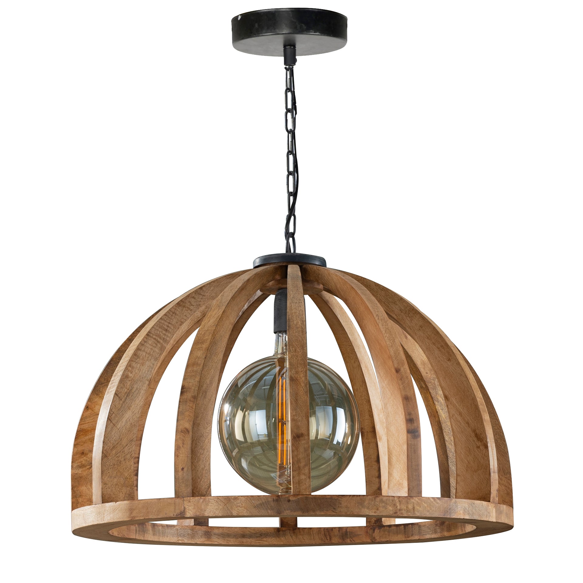 Hanglamp Mangohout - Verstelbaar Tot 150 cm