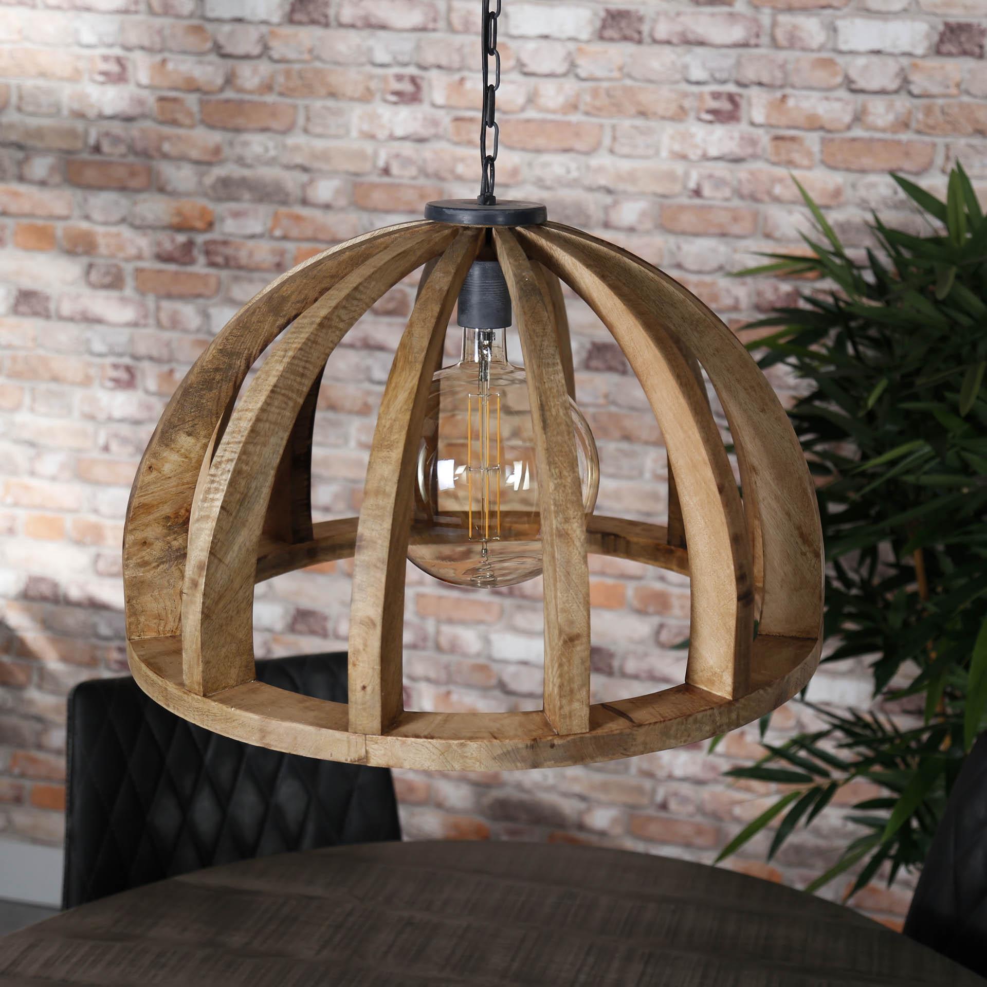 Hanglamp Mangohout - Verstelbaar Tot 150 cm