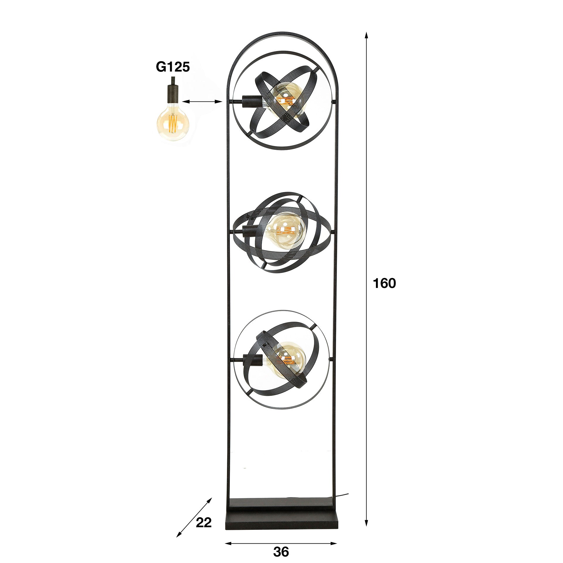 Vloerlamp Cosmos Mesh