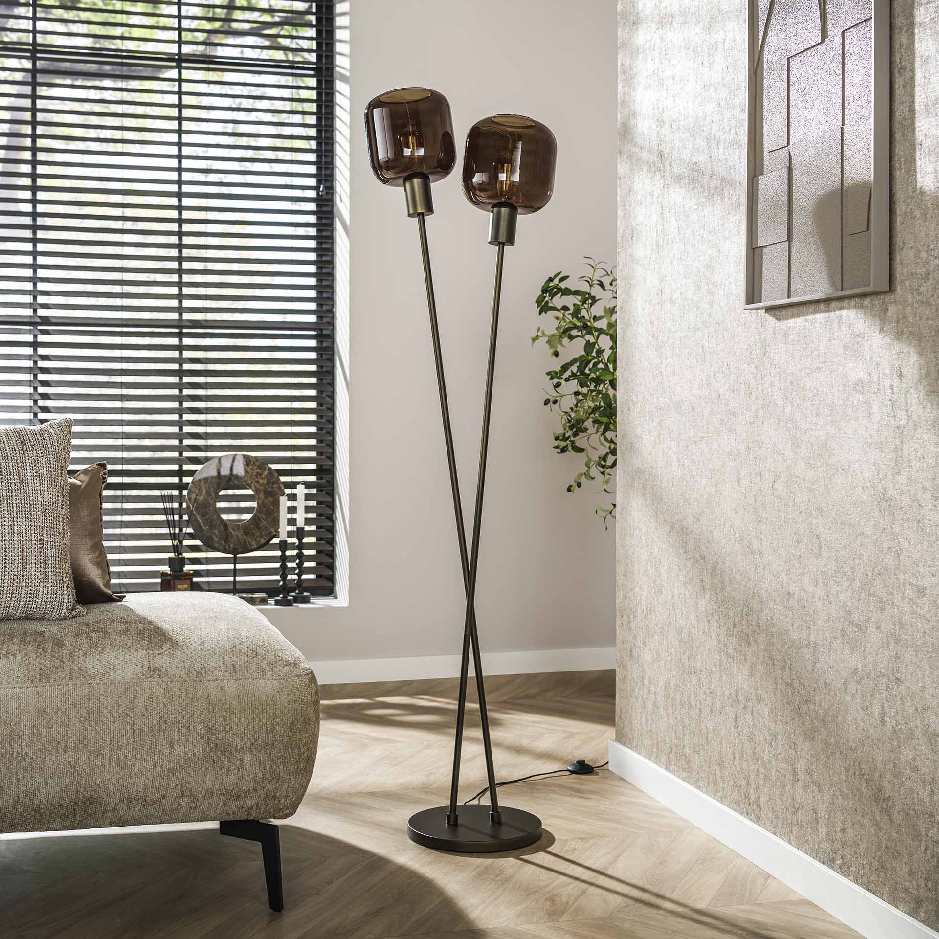 Vloerlamp Bronza
