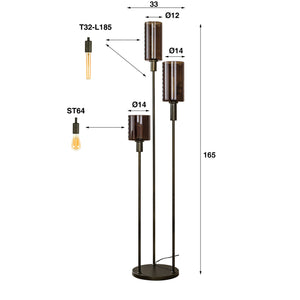 Vloerlamp Sepiora