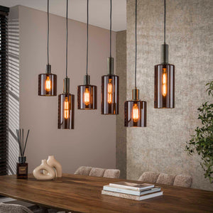 Hanglamp Sepiora - 6 lichtpunten