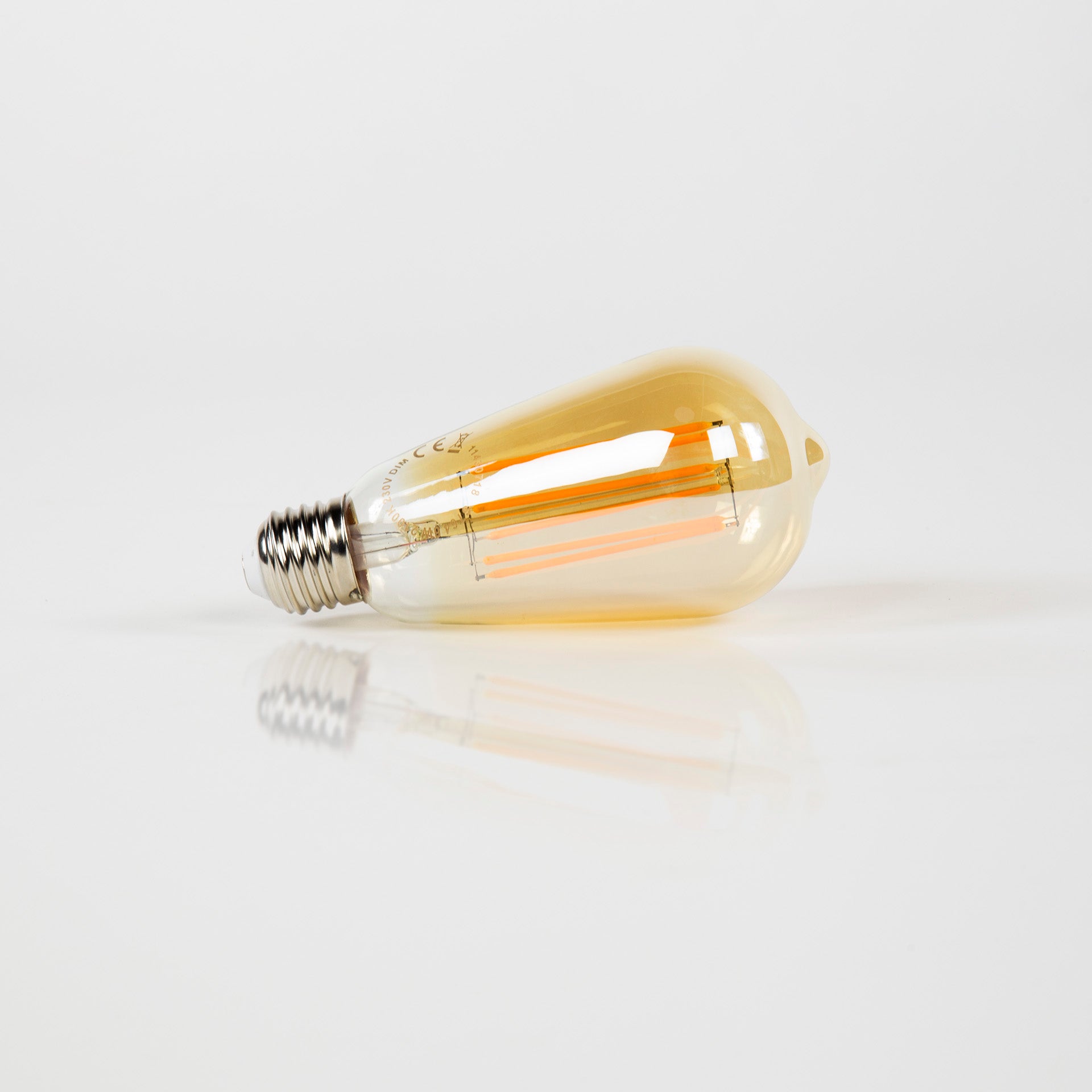 LED filament lamp druppelvorm amber - dimbaar