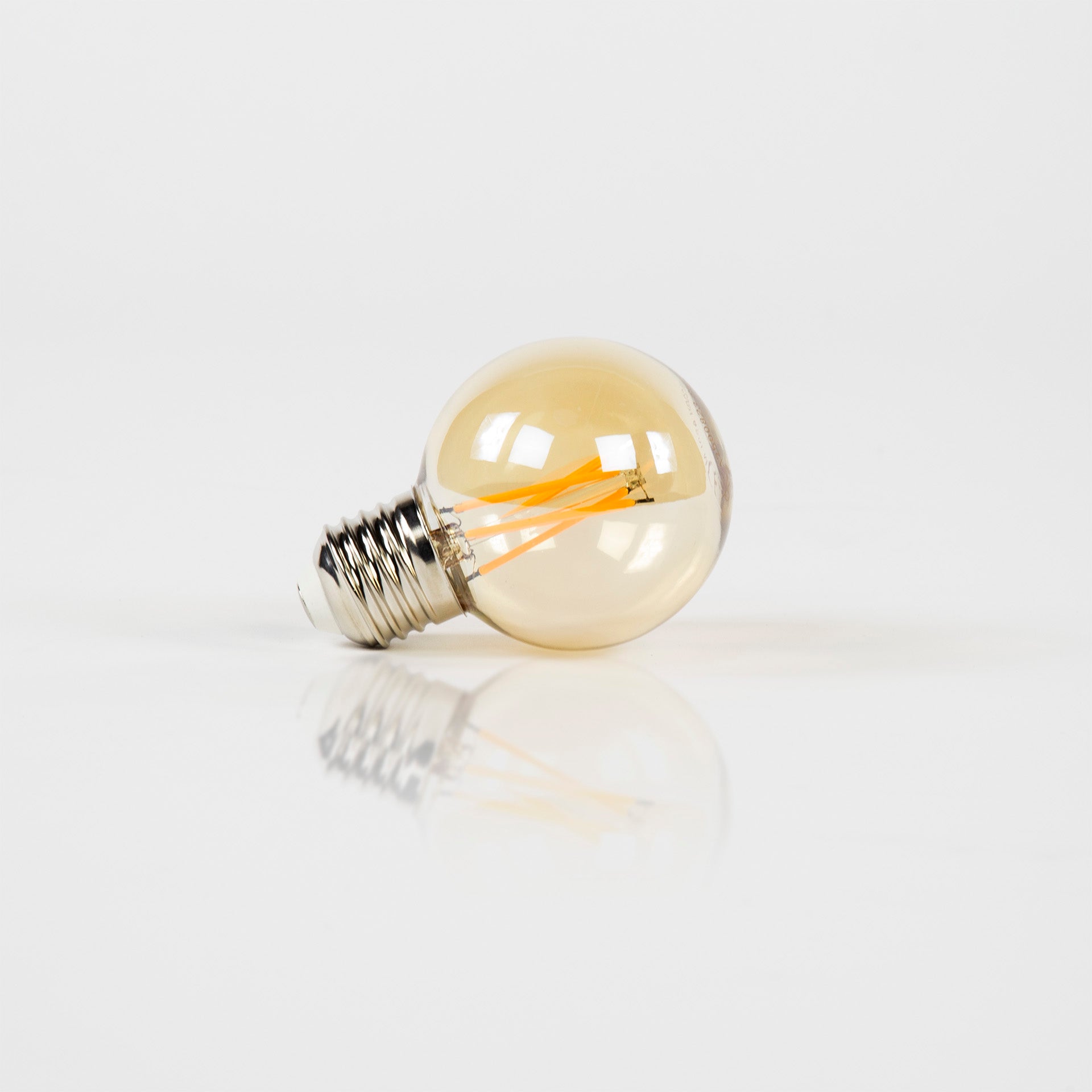 LED filament bol amber 6 cm