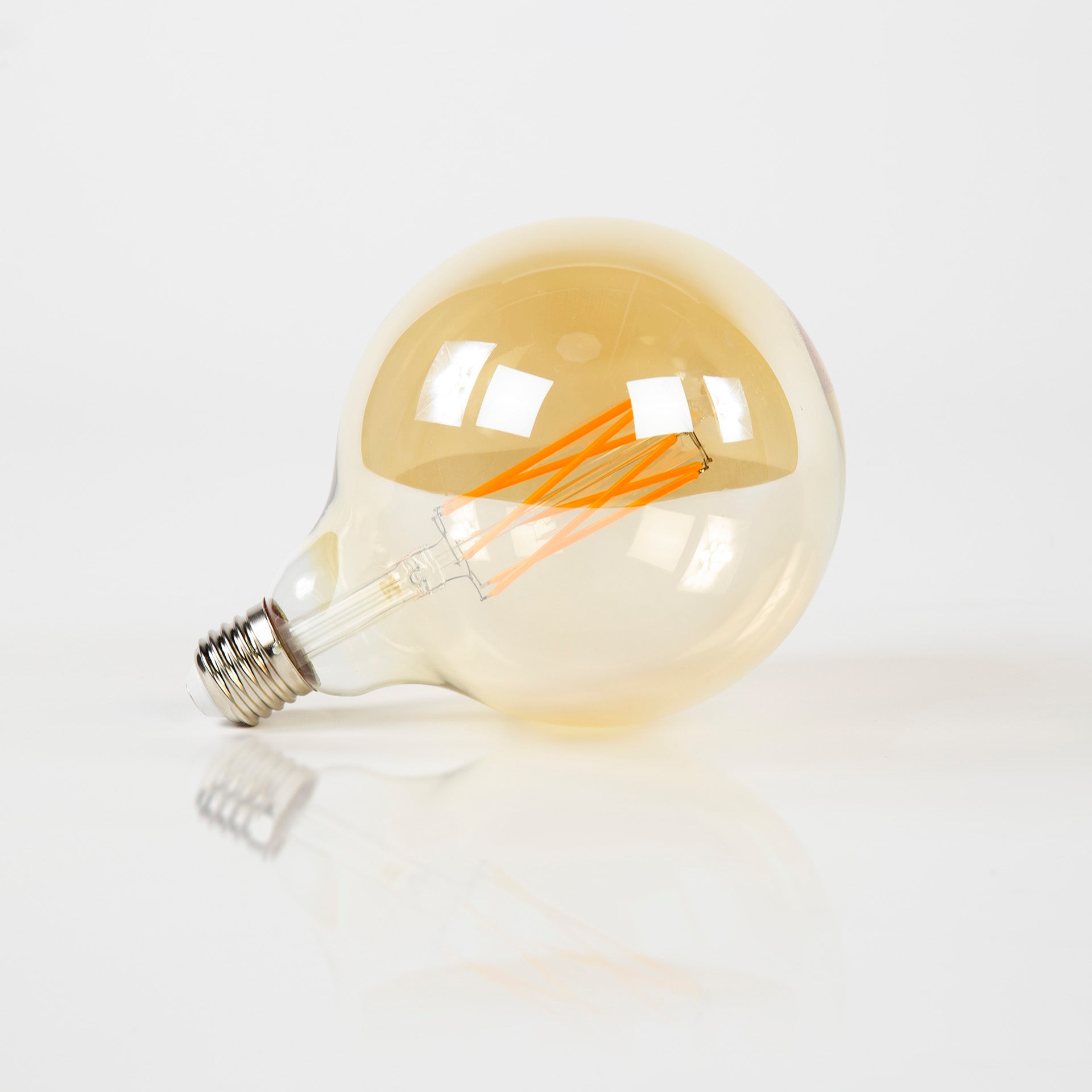 LED Filament Bol - Amber & Smoke Grey