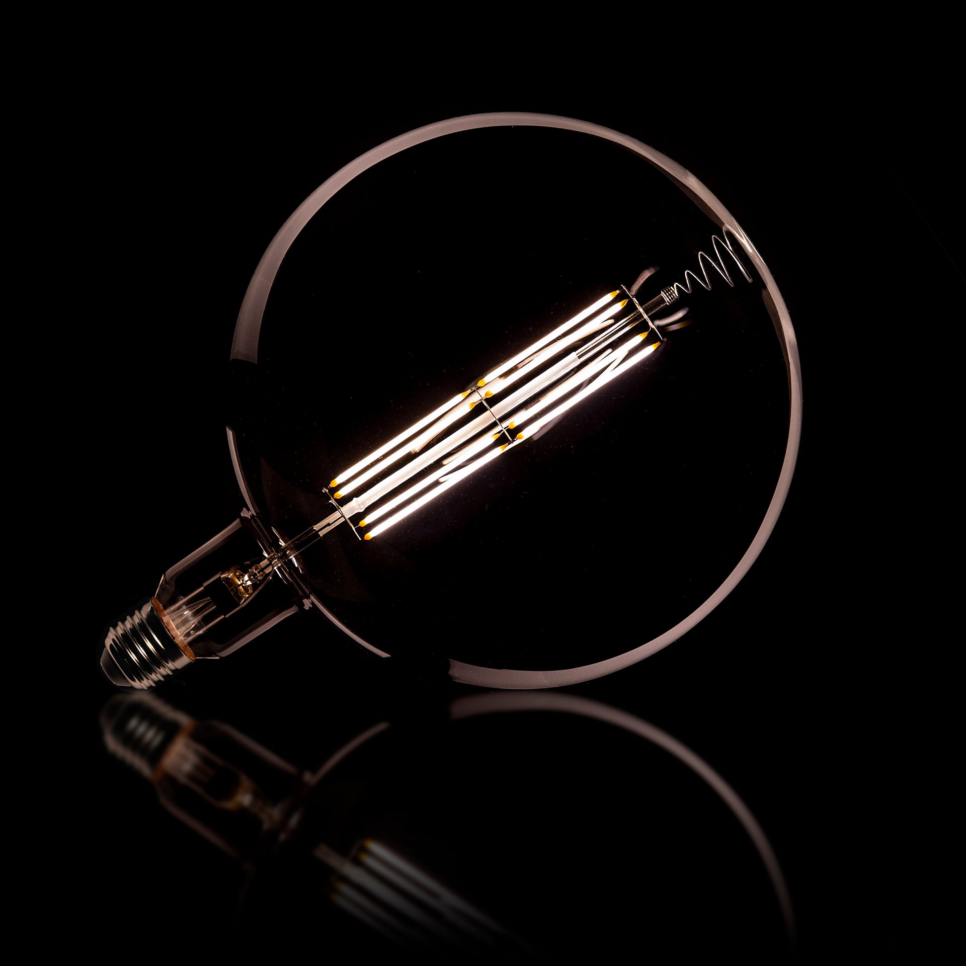 LED filament bol 20 cm smoke grey